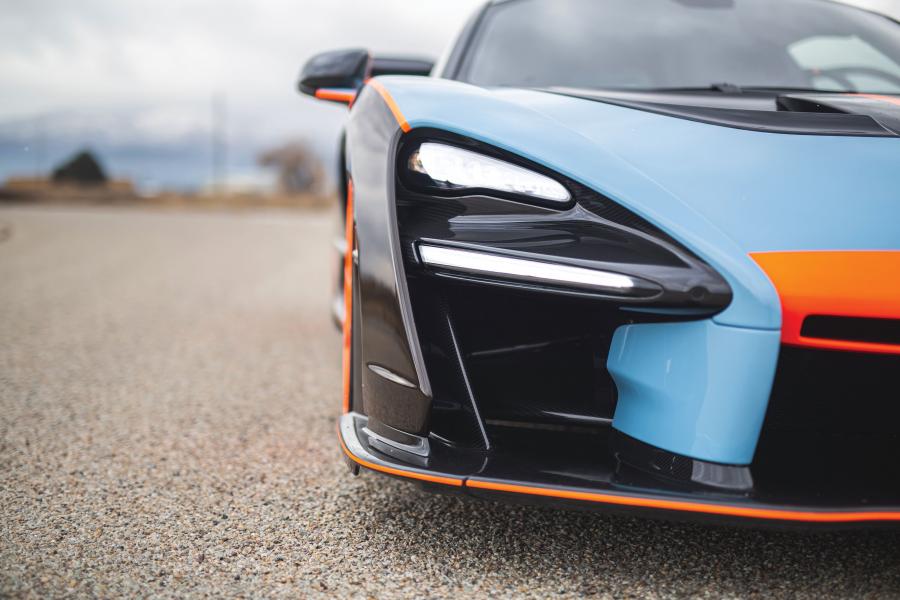 Детали экстерьера McLaren MSO Senna Gulf Oil Theme (P15) 2019 года  (NA) (фото 19 из 28)